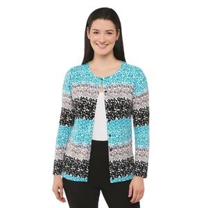 Joseph‎ A cardigan with artsy print women’s size medium M
